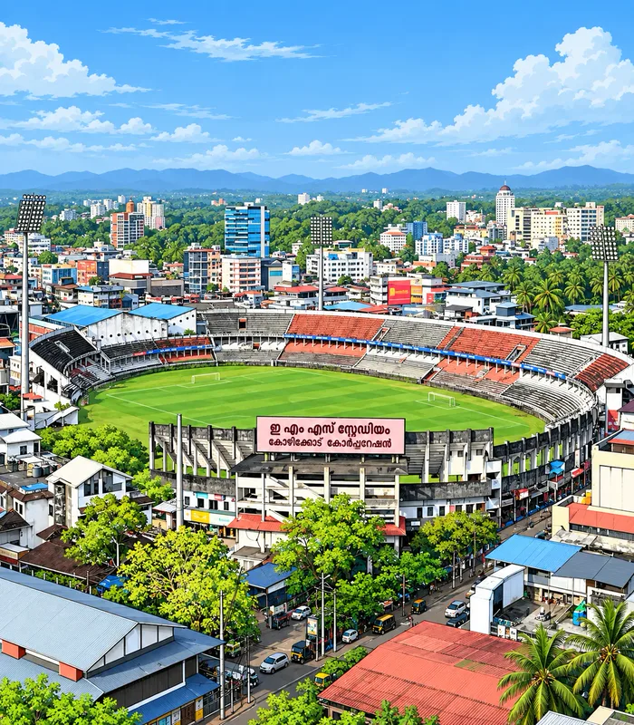 EMS Corporation Stadium, home of Gokulam Kerala FC